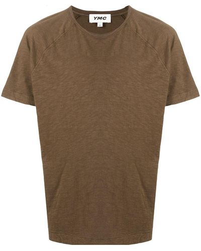 YMC Katoenen T-shirt - Bruin