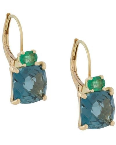 Wouters & Hendrix 18kt Yellow Gold Charleston Chapters Earrings - Blue