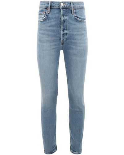 Agolde Slim-fit Jeans - Blauw