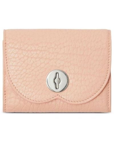 Burberry Chess Leather Wallet - Pink