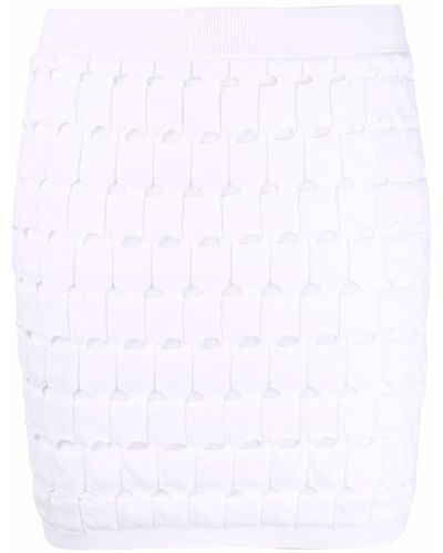 IRO High-waisted Knitted Skirt - White