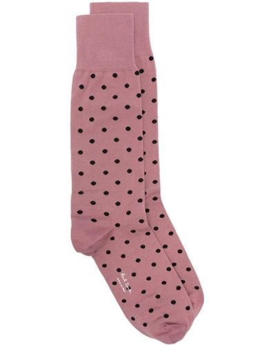 Paul Smith Polka Dot-print Socks - Pink