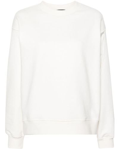 Fabiana Filippi Satin-trim Cotton Sweatshirt - White
