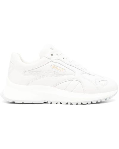 Bally Dewy Leather Trainers - White