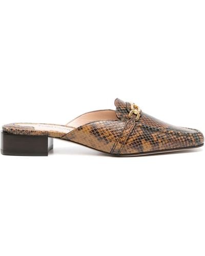 Tom Ford Whitney 35mm Leather Mules - Brown