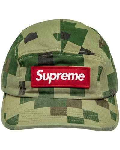 Supreme Military Camp Logo-patch Cap - Green