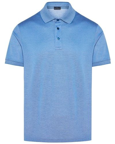 Paul & Shark Short-sleeves Cotton Polo Shirt - Blue