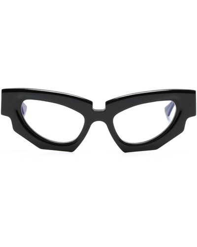 Kuboraum F5 Brille mit Cat-Eye-Gestell - Schwarz