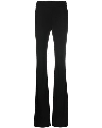 Genny Two-pocket Flared Trousers - Black