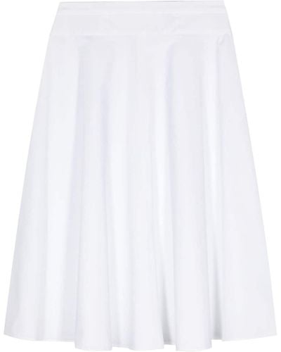 Aspesi Poplin Midi Skirt - White