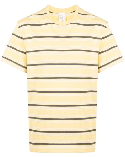 Nudie Jeans Striped Cotton T-shirt - Natural