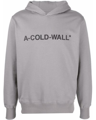 A_COLD_WALL* Grey Logo-print Sweatshirt