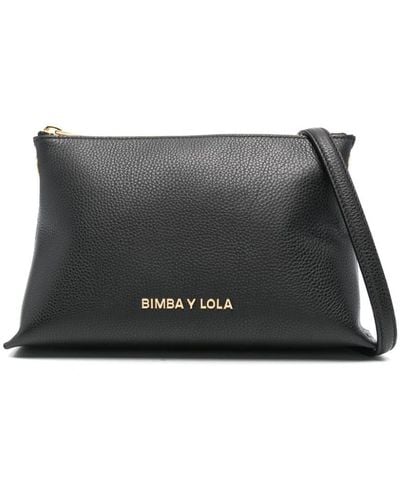 Bimba Y Lola Small Logo-lettering Cross Body Bag - Grey