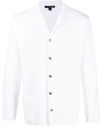 Lardini スプレッドカラー シャツ - ホワイト