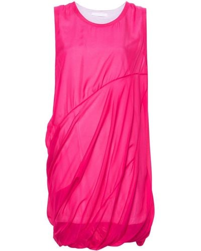 Helmut Lang Silk Mini Dress - Pink