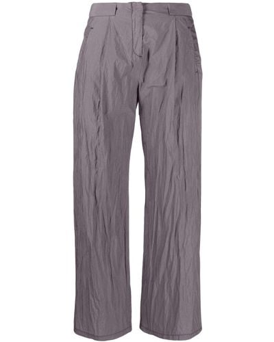 Our Legacy Pantalones Serene con efecto arrugado - Gris