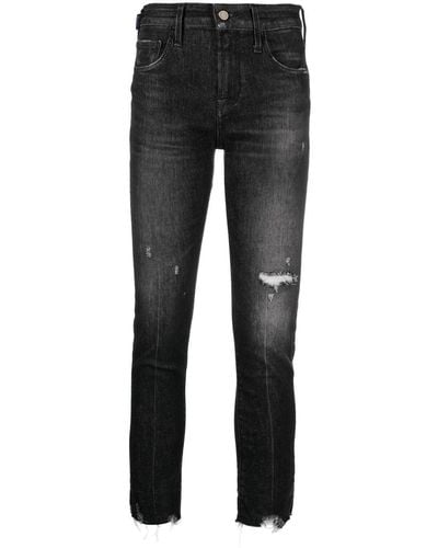 Jacob Cohen Ripped-detail Denim Jeans - Black