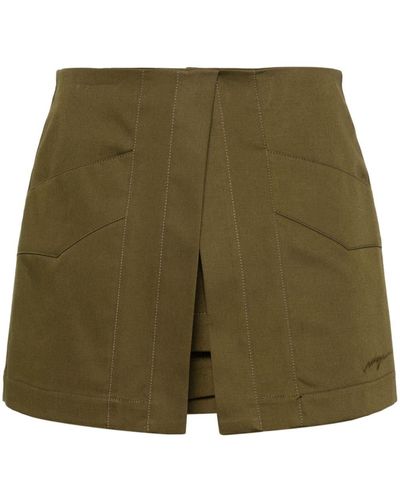 MSGM Shorts im Layering-Look - Grün