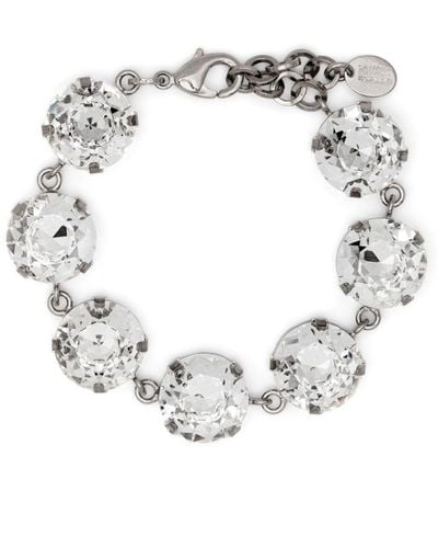 Moschino Crystal-embellished Bracelet - White