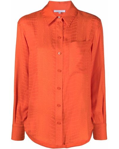 Patrizia Pepe Button-up Long-sleeve Shirt - Orange