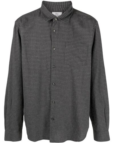 Woolrich Gingham-check Cotton Shirt - Grey