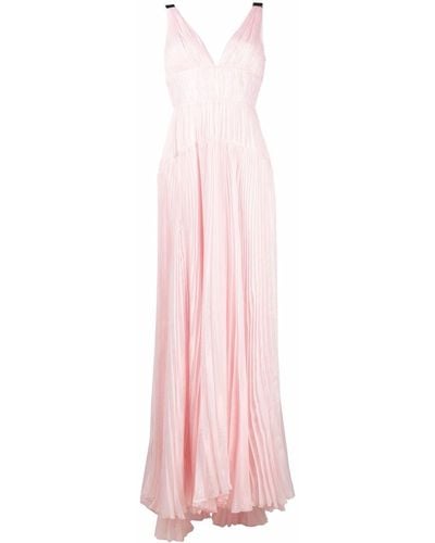 Maria Lucia Hohan V-neck Sleeveless Dress - Pink
