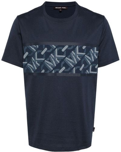 Michael Kors Jumbo Empire Stripe T-Shirt - Blau
