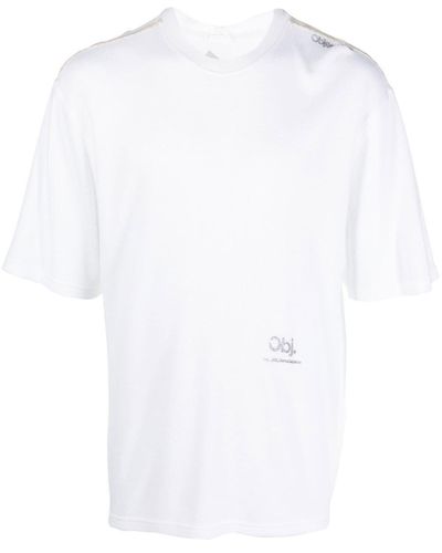 Objects IV Life Camiseta con logo bordado - Blanco