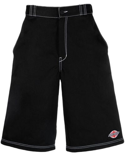 Heron Preston Logo-embroidered Knee-length Shorts - Black
