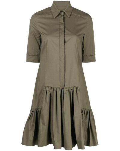 Talbot Runhof Kleid mit kurzen Ärmeln - Grün