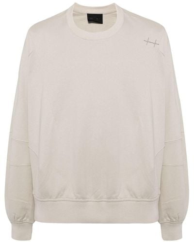 HELIOT EMIL Panelled Cotton Sweatshirt - White
