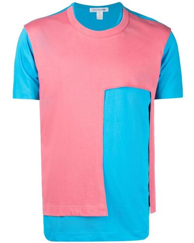 Comme des Garçons T-Shirt im Layering-Look - Pink