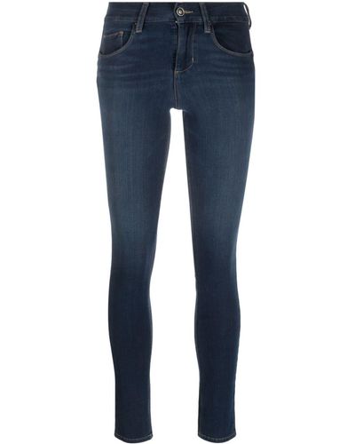 Liu Jo Skinny-Jeans mit Logo-Patch - Blau