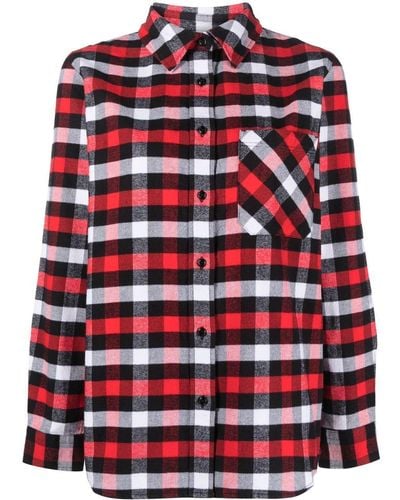 Woolrich Checked Long-sleeved Shirt - Red