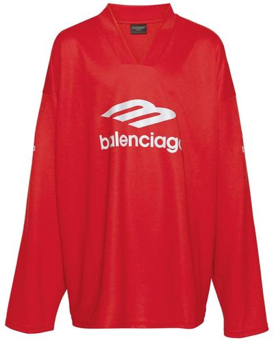Balenciaga 3b Sports Icon スウェットシャツ - レッド
