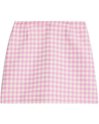 Ami Paris チェック ミニスカート - ピンク