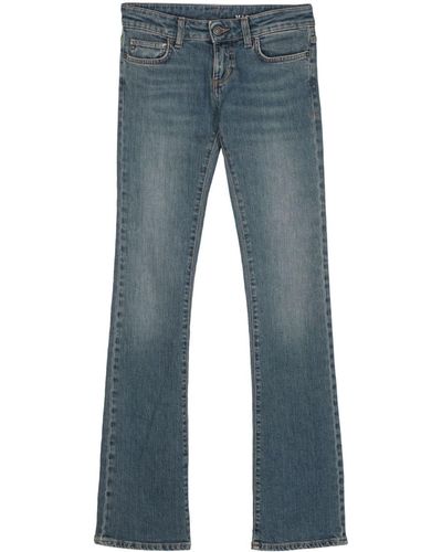 Fiorucci Bootcut-Jeans mit Logo-Patch - Blau