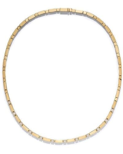 Azlee 18kt Yellow Gold Diamond Chain Necklace - Metallic