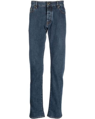 Moorer Slim-fit Jeans - Blauw