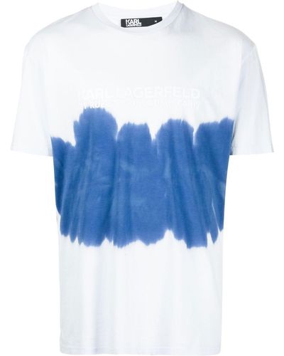 Karl Lagerfeld カラーブロック Tシャツ - ブルー
