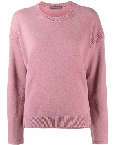 Alberta Ferretti Wool Drop Shoulder Sweater - Pink
