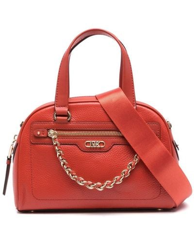 Michael Kors Small Williamsburg Leather Tote Bag - Red