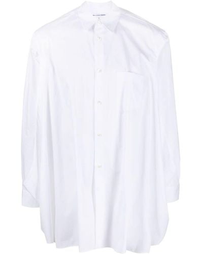 Comme des Garçons Camisa con aberturas - Blanco