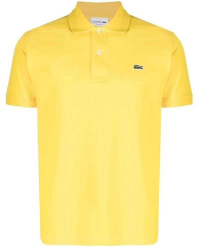 Lacoste L.12.12 Logo-embroidered Polo Shirt - Yellow