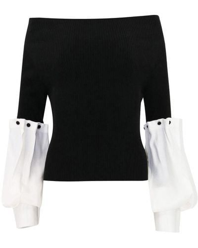 Hellessy Angelina Off-shoulder Sweater - Black