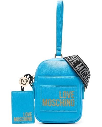 Love Moschino ロゴ ショルダーバッグ - ブルー