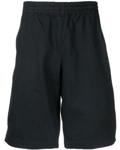 Undercoverism Knee-length Cotton Bermuda Shorts - Black
