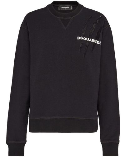 DSquared² D2 Goth Cool Cotton Sweatshirt - Black