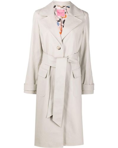 Kate Spade Tie-fastening Trench Coat - Natural