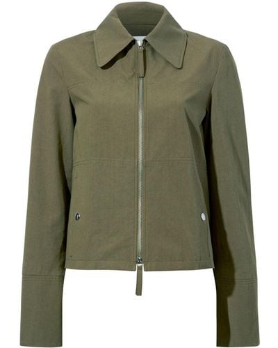 Proenza Schouler Barnes Zipped Cotton Jacket - Green